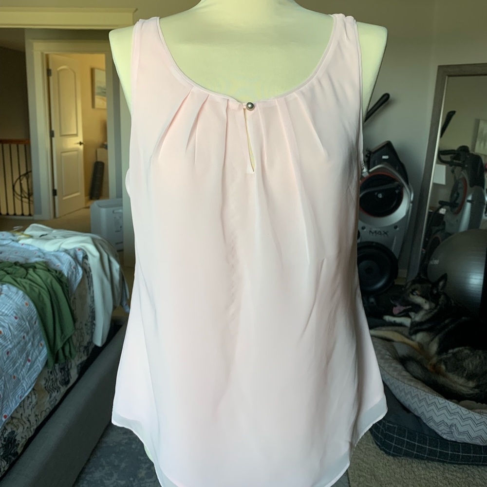 White House Black Market Pink Blouse
